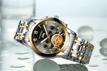 2020 Vīrieši Nerūsējošā Tērauda Skatīties Biznesa FNGEEN Pulksteņi Top Luksusa Zīmolu Vīriešu Pulkstenis, Vīriešu Ūdensnecaurlaidīgs Kvarca rokas Pulkstenis Ar Datumu