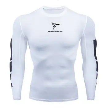 2020. gada Jaunā Quick Dry t-krekls vīriešiem raibs drukāšanas t Skriešanas Krekls Vīriešiem Kompresijas Cieši garām Piedurknēm T Krekls, Sporta zāle Vīriešu t-veida