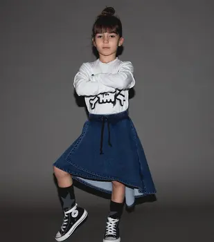 2020. gada Rudenī Jaunu Nununu Sērija Bērnu T-krekls meitenēm topi zēniem ar garām piedurknēm topi puiku drēbes zēniem grafiskais tee meitene apģērbs