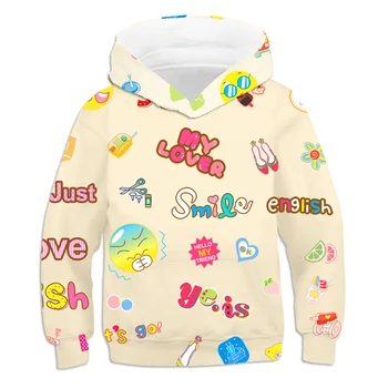 2020. gada rudens un ziemas jauni produkti 3D burtu drukāšanas džemperi bērnu apģērbu zīmolu meitenēm un zēniem ielu ikdienas jakas