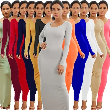 2020 garām Piedurknēm, Sieviešu Kleitas Mājas Apģērbi Apģērbu Lounge Sexy Drēbes Wrap Ziemas Apaļu Kakla Oficiālu BasicBody Vintage Apvalks