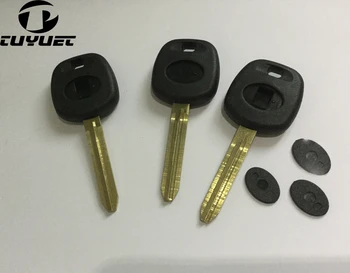 20PCS FOB Atslēgu Sagataves Gadījumā Noteikt Toyota Transpondera Atslēgu Apvalks Ar Logo