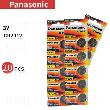 20PCS /daudz Jaunu Oriģinālu Panasonic CR2012 3 V pogu, šūnas labas kvalitātes