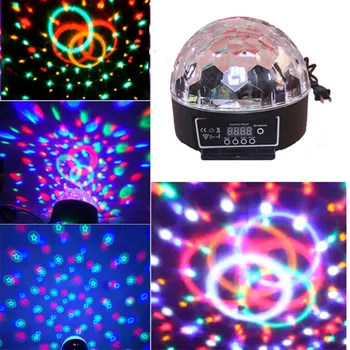 20W Ciparu LED RGB Burvju Kristāla Bumbu Spēkā Gaismas DMX 512 Disko DJ Skatuves Apgaismojums Kluba Mājas Izklaidēt