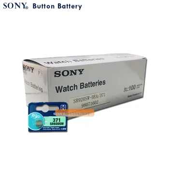 20pc Sony Oriģināls 371 SR920SW 920 1.55 V Skatīties Akumulatora SR920SW 371 Pogu Monēta Šūnu ražots JAPĀNĀ