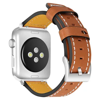 20pcs Luksusa Modes Ādas Skatīties Siksnu Nomaiņa Apple Skatīties Joslas 44mm 40mm 42mm 38mm Series4 3 2 1 iWatch Watchband