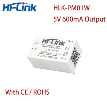 20pcs/daudz HLK-PM01 baltā 220V uz 5V 600mA AC/DC slēdzis strāvas padeves jauda izolētas modulis