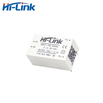 20pcs/daudz HLK-PM01 baltā 220V uz 5V 600mA AC/DC slēdzis strāvas padeves jauda izolētas modulis
