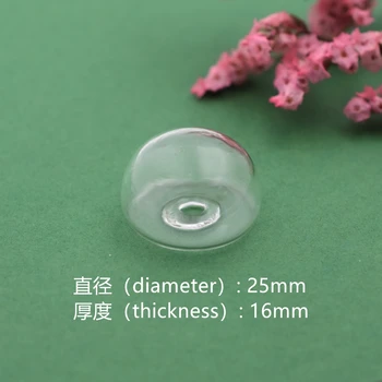 20pieces jaukta izmēra jauktas formas Stikla burbulis stikla pudelīte pandent modes DIY gredzenu rotaslietas piederumu