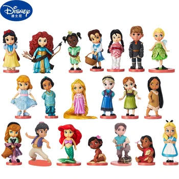 22pcs Disney Princess Snow Pelnrušķīte Balta Sniega Pasaku PVC Darbības Rādītāji Disney Drēbes Mainīt Lelles Rotaļlietas Bērniem DS01