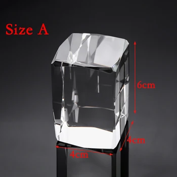 24 Sided K9 Stikla Lēcu Cube Pārredzamu Optisko Fotogrāfija Reklāmas Prizmu Kristāla X-Cube Prizmas Prese Mājas Apdare Dāvanu