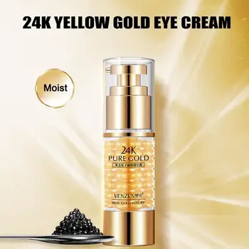 24k Gold Caviar Eye Cream, Anti-rieva Tumšo loku Noņemšanai, Acu Serums Pret Tūsku Anti Aging Acu Mitrinātājs Acu Aprūpe