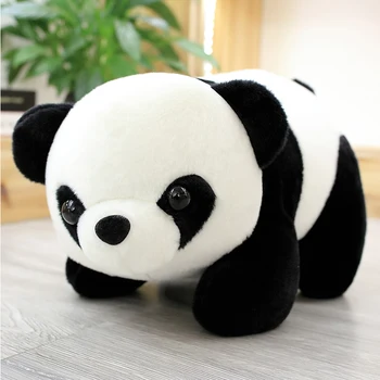 25-60cm Cute Baby Liels Milzu Panda Sedz Plīša Pildījumu Dzīvnieku Lelle Dzīvnieku Rotaļlietas Spilvens Karikatūra Kawaii Lelles Meitenēm Dāvanas Knuffels