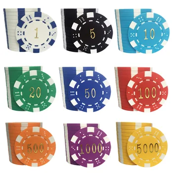 25 gab./komplekts Poker Mikroshēmas Texas Hold ' em 11.5 g ABS Kārta Vērtība Kazino Monētas Pokera Vairumtirdzniecība