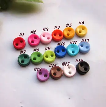 250pcs Jaukta / 1 krāsu 5mm apaļā bļodā tiny lelle pogu crafting Mini pogas taras šūšanas scrapbooking amatniecības piederumi