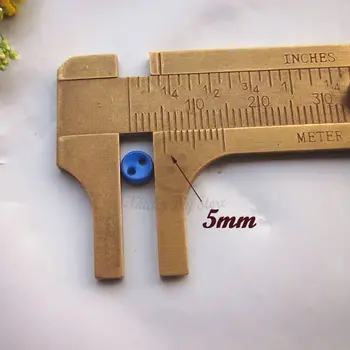 250pcs Jaukta / 1 krāsu 5mm apaļā bļodā tiny lelle pogu crafting Mini pogas taras šūšanas scrapbooking amatniecības piederumi