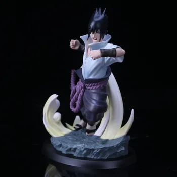 26cm 2 stila Naruto Uzumaki Naruto sasuke uchiha Limited Edition Statuja PVC Rīcības Attēls Sveķu Vākšanu Modelis Rotaļlietas