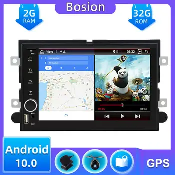 2Din Android 10.0 Ford Fusion Explorer F150 Aizbēgt Malas Mustangs Auto Audio Stereo Radio Atskaņotājs BT, Wifi, GPS Quad Core 2GB+32GB