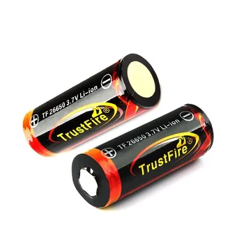 2GAB/DAUDZ TrustFire 26650 3,7 V 5000mAh Augstas Kapacitātes Uzlādējamā Li-ion Baterija Litija Akumulators ar PCB