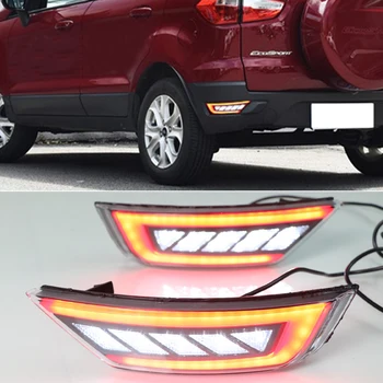 2GAB LED Ford Ecosport 2013 2016 2017 2018 2019 LED Aizmugures Buferi Gaismas Miglas Lukturi Bremžu Brīdinājuma Gaismas Atstarotājs Lampas
