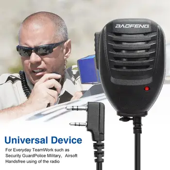 2GAB Sākotnējā Baofeng UV5R Rokas Mikrofons, Skaļrunis, MIKROFONS, lai Baofeng Portatīvie Radio UV-5R BF-888S BF-UVS9 Plus Walkie Talkie