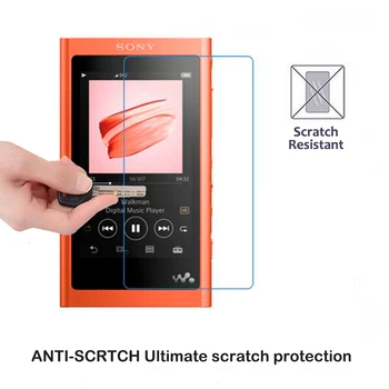 2Pack Ekrāna Aizsargs, Skaidrs, Scratch Filmu un antidetonācijas Mīksta Silikona Case For Sony Walkman NW-A55HN A56HN A57HN A50, A55 A56