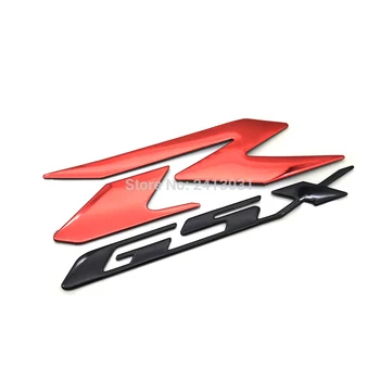 2X GSXR Motociklu Logo Emblēma Decal Uzlīmes 3D Paaugstināt R Suzuki Hayabusa GSXR1000 GSX-R 600 750 1300