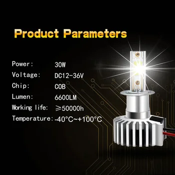 2gab Auto LED Lukturu Spuldzes Miglas lukturi H11 9006 HB4 9005 HB3 H4, H7, H8 H1 ford focus 2 mk2 3 mk3 fiesta mk7 mondeo mk4 4 mk5