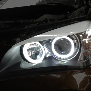 2gab BMW LED Angel Eyes Spuldzes 6500k Baltā Eņģeļa Acis Gaismas Nav Kļūda Spuldzes BMW E90, E91 3. Sērijas Sedana 03.2005-09.2008
