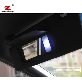 2gab Baltās Piemērots OEM pielāgota LED interjera saulessarga gaismas iedomība spoguļi spuldzes Nissan Patrol Y62 tikai (2012-2019)