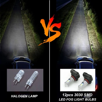 2gab H8, H11 LED Miglas Lukturi Ford SMax CMax Kugas Aizbēgt Monde 4 Fokusa 3 Grand 2 Gaismas HB3 HB4 Spuldzes 12V Balta 6000K
