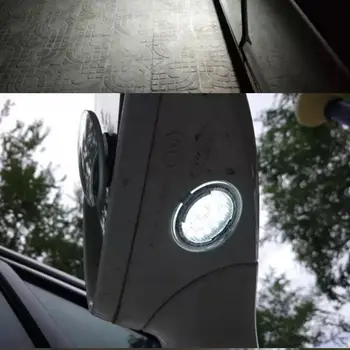2gab LED Ar Sānu Spoguļi Peļķe Gaismas Ford Edge Kodolsintēzes Flex Explorer Mondeo Vērsis F-150 Ekspedīcija U1JF