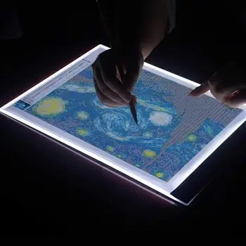 2gab LED Graphic Tablet Rakstot Glezniecība, Gaismas Kastes Meklēšanu Valdes Kopēt Spilventiņi Digitālās Zīmēšanas Tablete Artcraft A4 A5 Kopijas Galda ligh