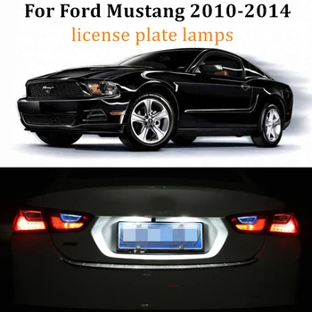 2gab LED numura zīme Spuldzes Ford Mustang 2010. -. Gadam Kļūdu Bezmaksas automašīnas Numura zīme Lampas piederumi