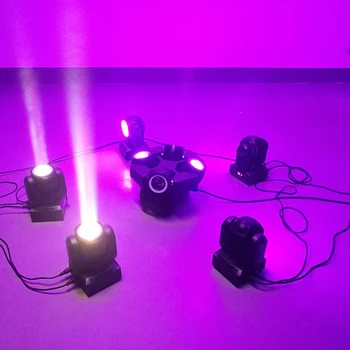 2gab Mini 40W LED Gaismas Kustīgās Galvas Gaismas DMX Stroboskopu Skatuves Gaismas ideāls klubu DJ Diskotēka