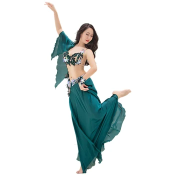 2gab Sievietes Vēdera Deju Tērpu Komplekti Krūšturis, Svārki Vēdera Dejas Kleita Drēbes Oriental Bellydance Atbilstu Profesionālo Dancewear Apģērbs