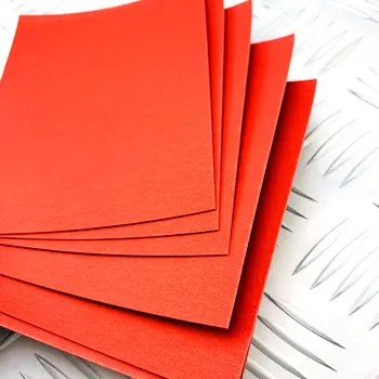 2pc Red Vulkanizētas Fibe Papīra rīkoties ar distances materiāla Pieņemšanas Diy Naža Kātu piederumi, materiāli 120x100x1mm