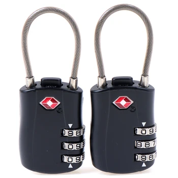 2ps Portatīvie Mini Lock piekaramās Slēdzenes Āra Ceļojumu Bagāžas Rāvējslēdzēju Mugursoma Somas Drošu Sakausējuma, Anti-theft Kombinācija, Koda Atslēga