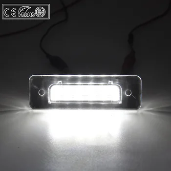 2x Bez Kļūdām White LED Numuru Licences Plāksnes gaismas Lampas, Auto Piederumi BMW E30 E12 E28 E24 E23 E26 Z1