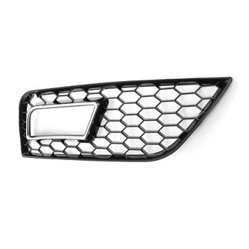 2x RS4 Stilu, Glancēts Melns Šūnveida Acs Automašīnas Priekšējais Bamperis Miglas lukturi Restes Vāks AUDI A4 B8.5 2013-2016 Miglas Lukturi Grils