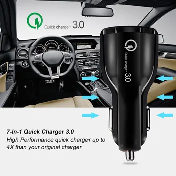 3.1 Auto USB Lādētāja Ātri Uzlādēt Dual USB Ātrās Uzlādes BMW E46 E39 E90, E60 F30 Peugeot 206 307 308 207 Chevrolet Cruze