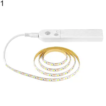3/2/1m LED Gaismas Svītru Kustības Sensors, Elastīgu LED Lentes Joslā Mk Gaisma, Gulta, Skapis, Lampa Lentes Nakts Gaismas LED Lampas, Sloksnes