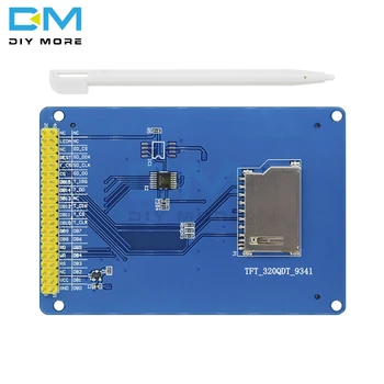 3.2 collu 240x320 RGB TFT LCD Modulis Displejs ar Touch Paneli, SD Kartes, Kā 128x64 LCD ILI9341 Kontrolieris 3.3 V 16 Bitu RGB565 DIY