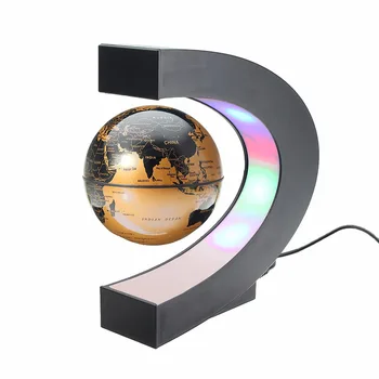 3.5 collu LED Gaismas C Formas Magnētiskā Piekare Pasaules Kartes, Peldošās Pasaulē Mājas Birojam Dekors Sīkrīkus Par Mājām Ziemassvētkos Dāvanas