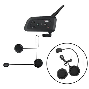 3.5 mm Jack Plug Mikrofons, Skaļrunis, Austiņas Nomaiņa Motocikla Ķivere Domofons Vnetphone V4 V6 Bluetooth Aksesuāri