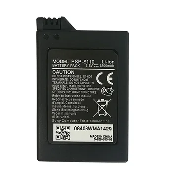 3.6 V 1200mAh Akumulators Sony PSP2000 PSP3000 PSP PlayStation Gamepad Portatīvo Uzlādējams akumulators 10pcs/daudz