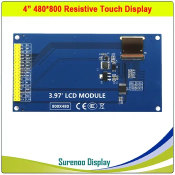 3.97 / 4 collu 480*800 16.7 M HD IPS TFT Pretestības Touch LCD Modulis Ekrānu Paneļa & Driver IC NT35510