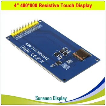 3.97 / 4 collu 480*800 16.7 M HD IPS TFT Pretestības Touch LCD Modulis Ekrānu Paneļa & Driver IC NT35510