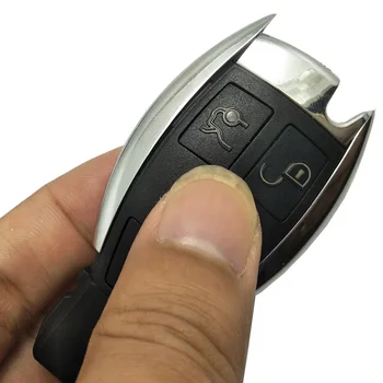 3 Pogas Keyless Entry Smart Tālvadības Atslēgu Fob, Gadījumā, Mercedes Benz Atslēgas fob apvalks ar MB STAR LOGOTIPU
