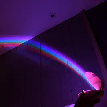 3 Režīmi RGB LED Lampas, Krāsains Led Creative Nakts Gaisma Olu Formas Varavīksnes Projektoru Gaismas Romantiska Magic Bērnu Guļamistaba Dekori
